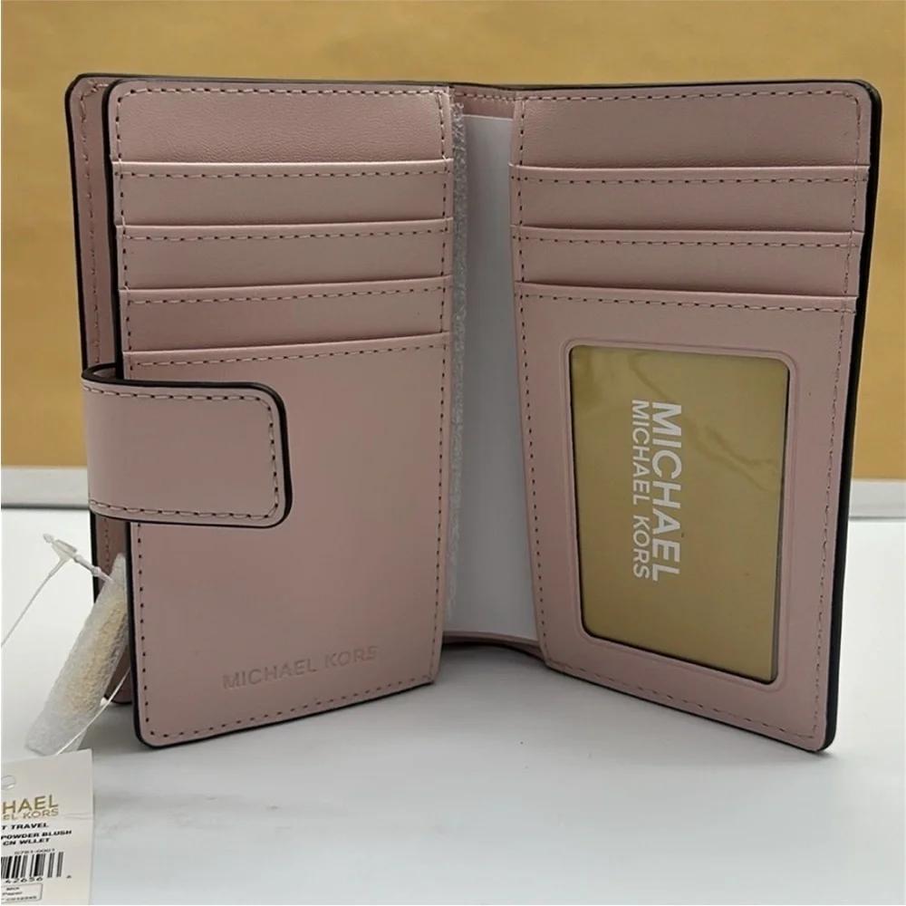 Michael Kors Pink and White Floral Wallet